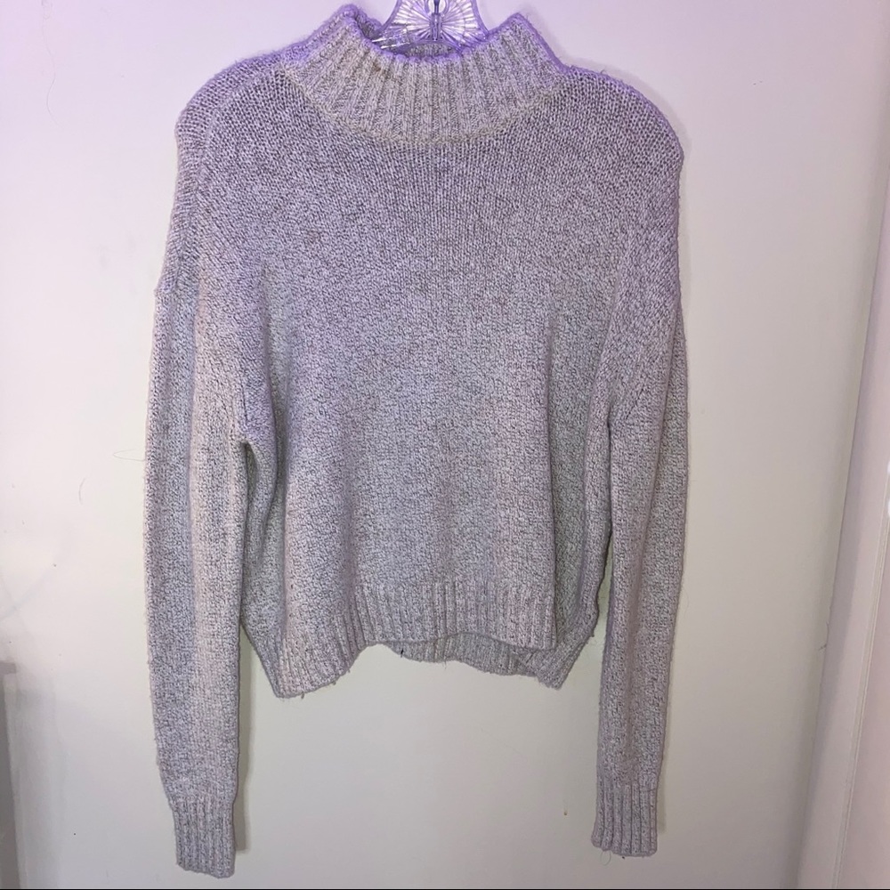 Off-White/Grey Sweater | American Eagle